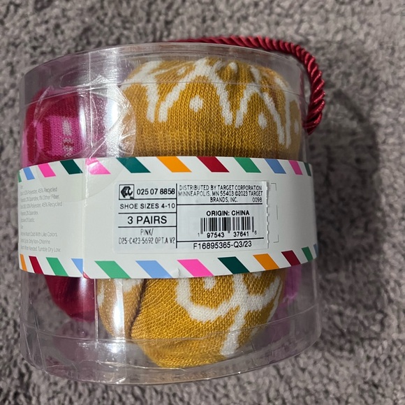 Holiday sock gift package - three pairs of festive socks (shoe size 4-10) - Picture 3 of 4